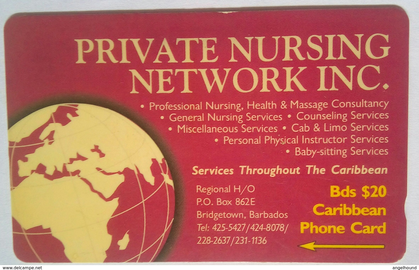 263CBDA Private Nursing $20 - Barbados
