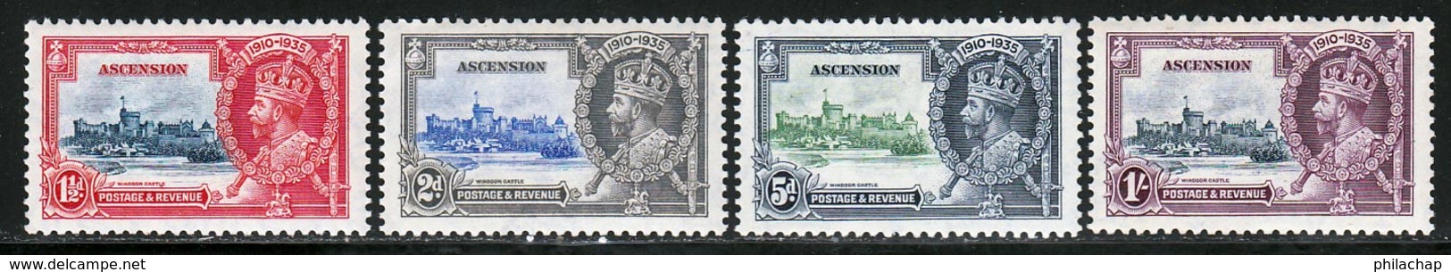 Ascension 1935 Yvert 31 / 34 * TB Charniere(s) - Ascension (Ile De L')