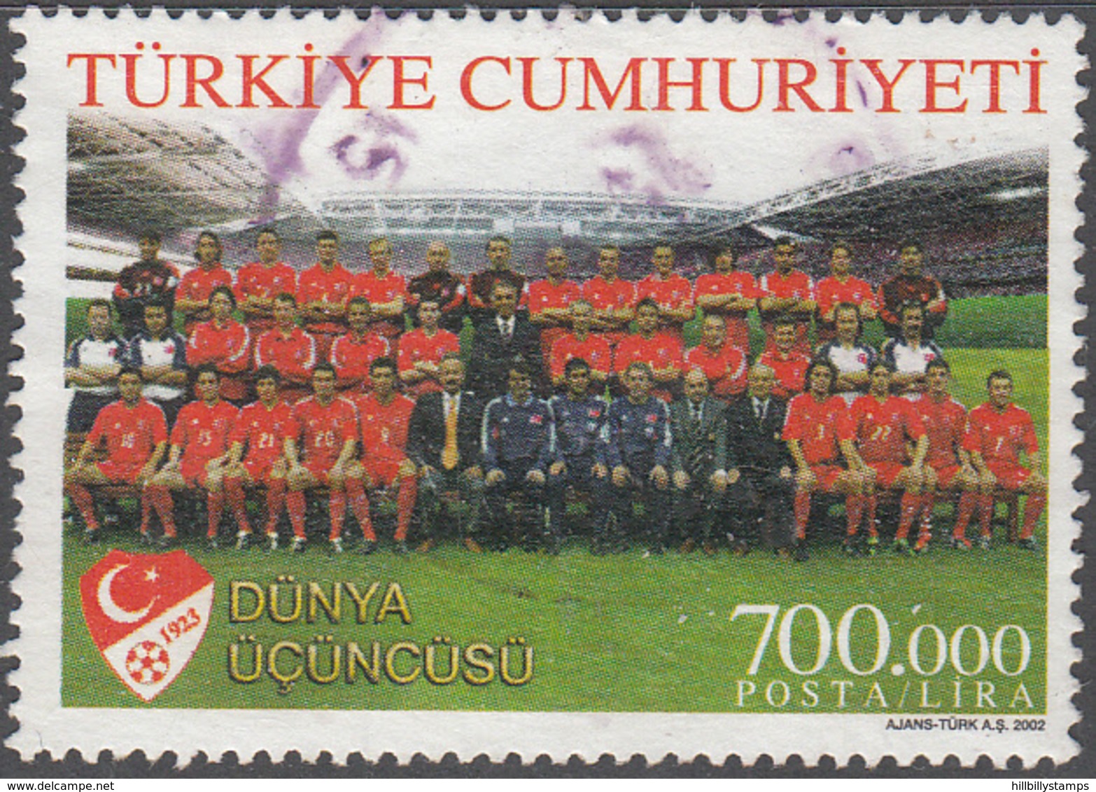 TURKEY   SCOTT NO.  2837     USED     YEAR  2002 - Oblitérés