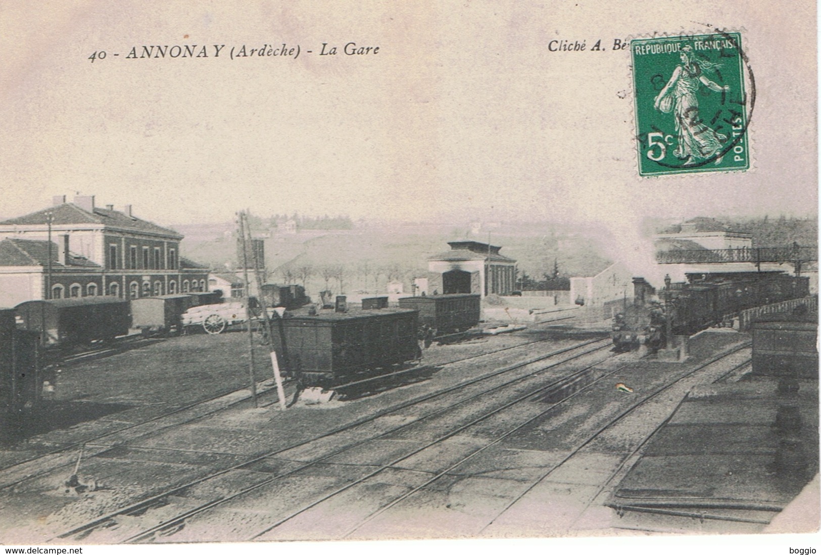 ANNONAY La Gare 1912 CPA - Annonay