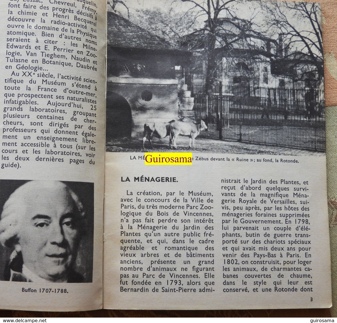 Guide Du Muséum National D'Histoire Naturelle : Guide Du Jardin Des Plantes : Ménagerie, Serres, Galeries - Circa 1964 - Autres & Non Classés