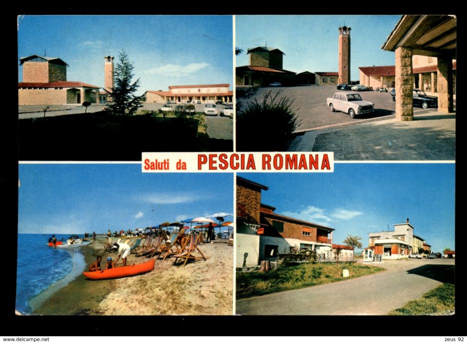 B8123 SALUTI DA PESCIA ROMANA - Autres & Non Classés