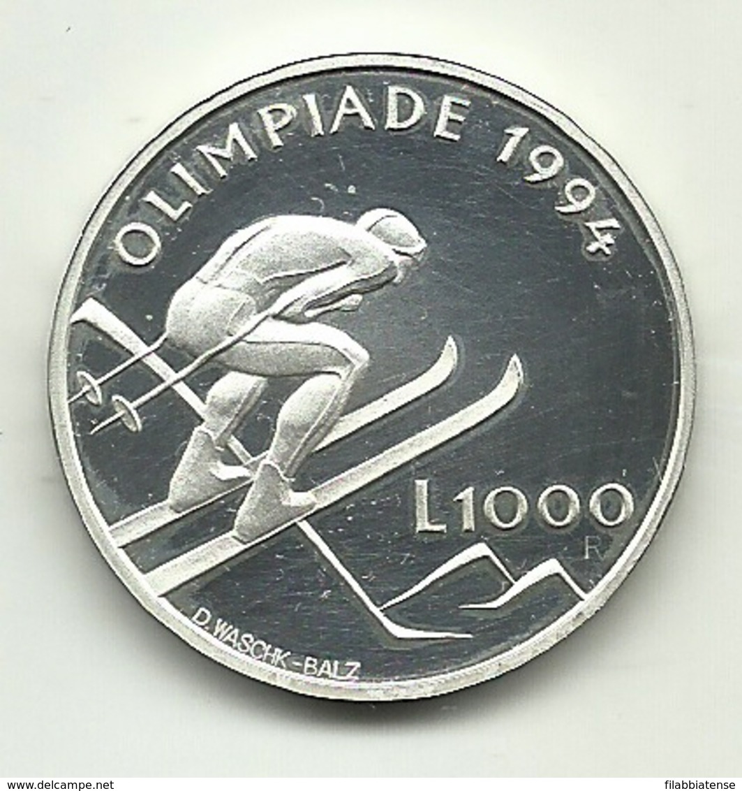 1994 - San Marino 1.000 Lire - Olimpiadi - San Marino