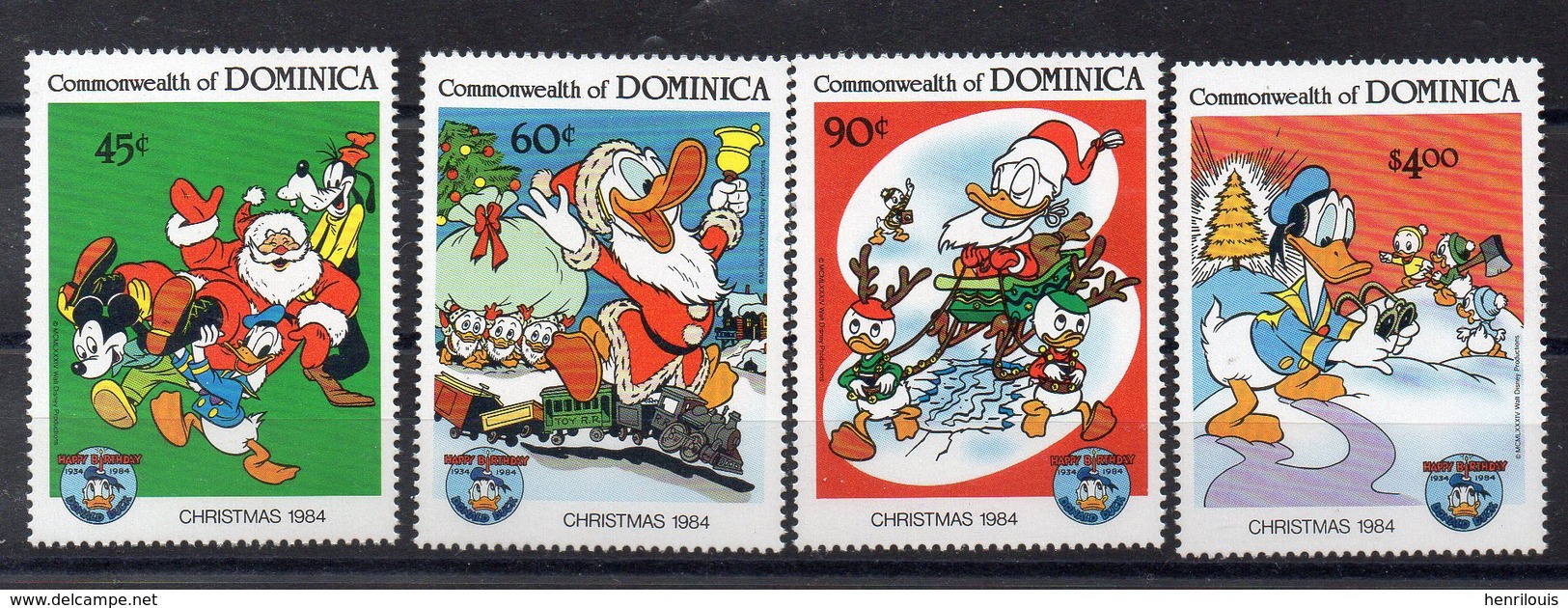 DOMINIQUE   Timbres Neufs **  De  1984 ( Ref 5808 )  Disney - Donald - Dominica (1978-...)