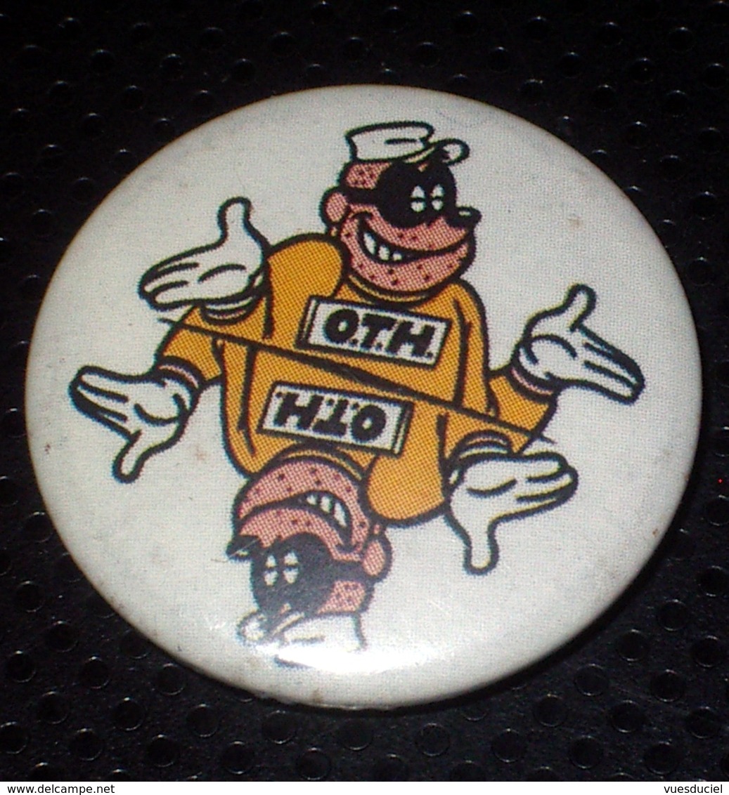 TH Rapetous Badge Button - Groupe De Punk Français De Montpellier Année 80 Vintage  - Badge épingle Diam 25 Mm - Objets Dérivés