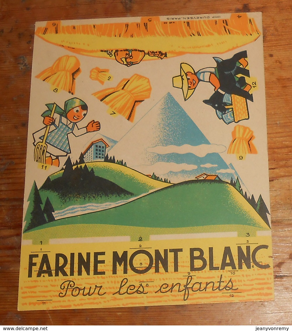 Farine Mont-Blanc Pour Les Enfants. - Publicités