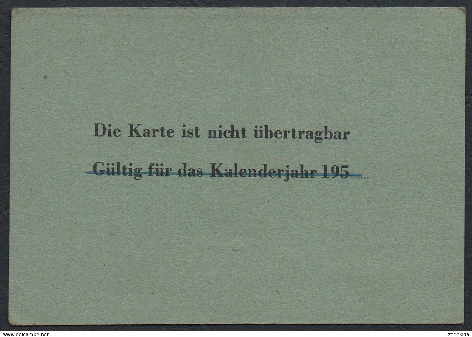 2716 - Deutsche Post Fahrkarte Dienstfahrkarte Postdirektion Leipzig - PA Rochlitz - Ausweis Dokument - Other & Unclassified