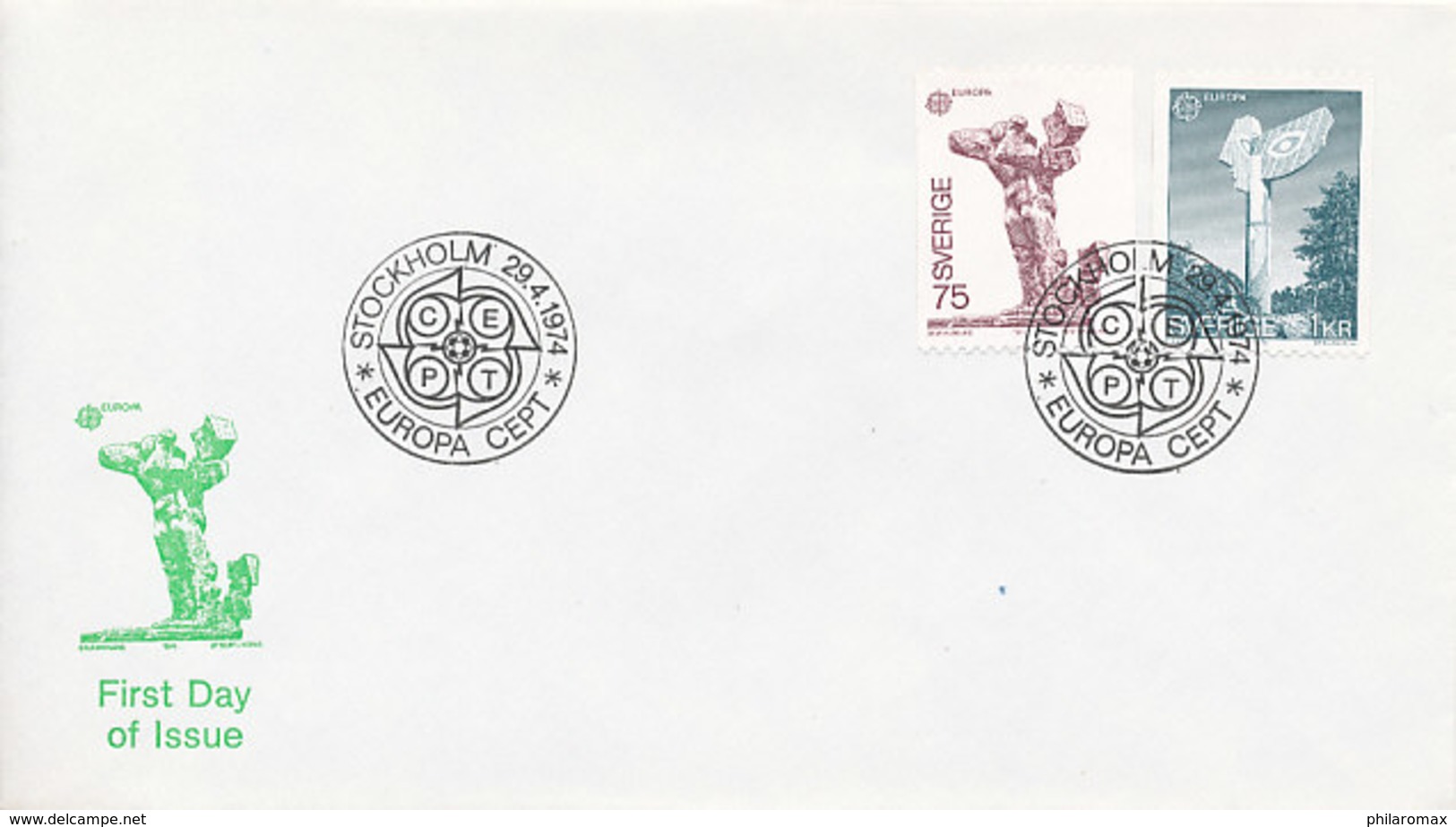 DC-1164 - FDC 1974 EUROPA CEPT - SWEDEN - 1974