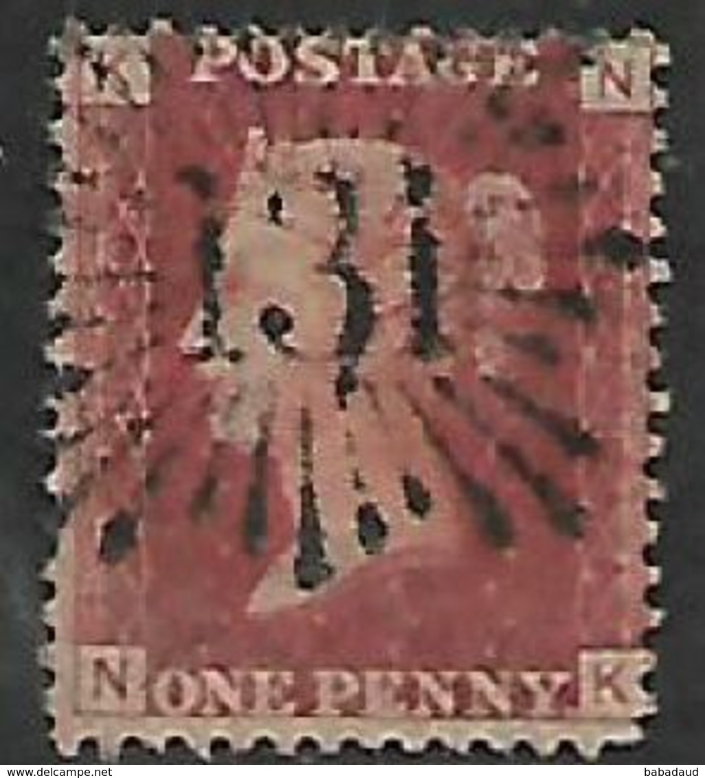 Great Britain, Queen Victoria, 1d Red, Perforated, SG 43 / 44,  Plate  104 Used - Used Stamps