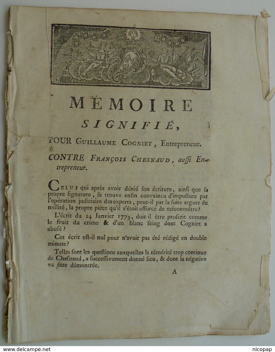 (63) Bourg-Lastic, Procès Concernant La Forge De Chavanon - Documentos Históricos