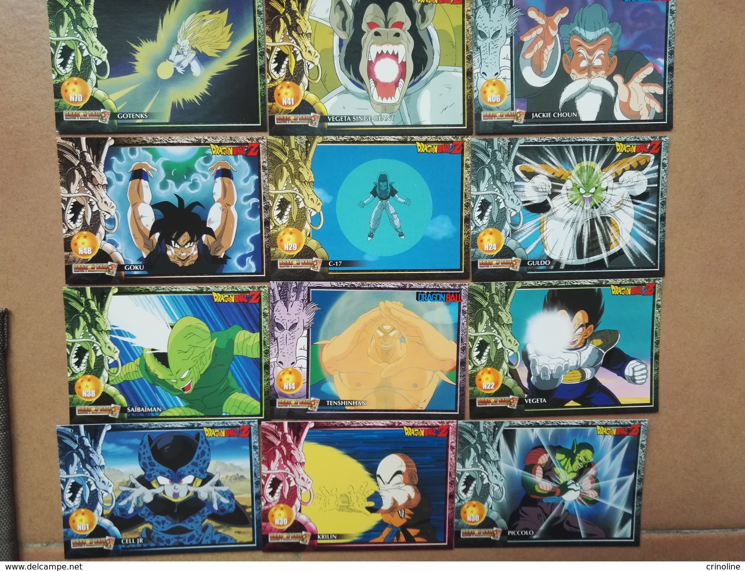 Lot 12 Cartes Neuve -Dragonball Z  - Serie 1 - Dragonball Z