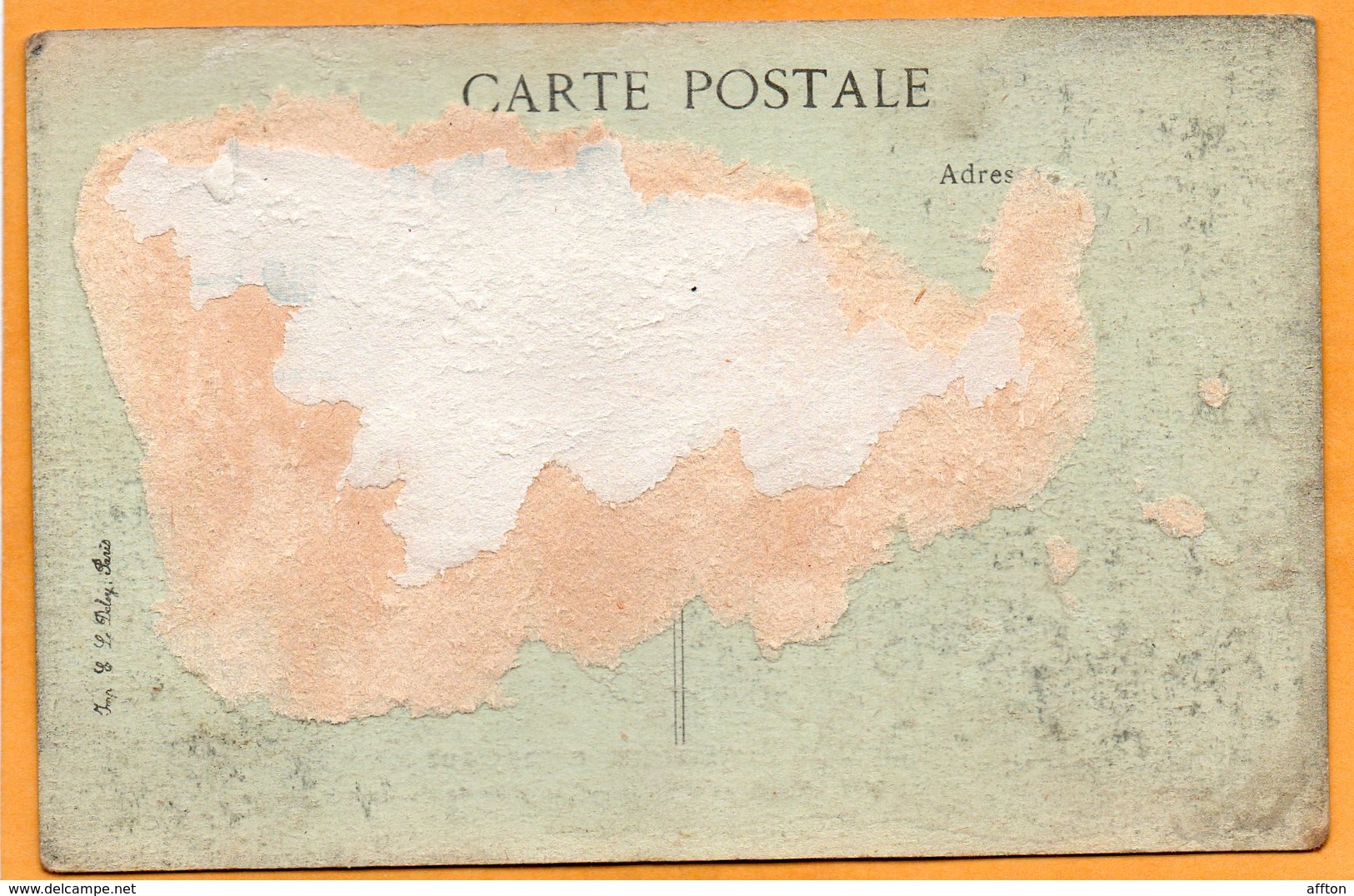 Veyre Mouton Monton France 1910 Postcard Was Glued To An Album Page And Removed - Veyre Monton