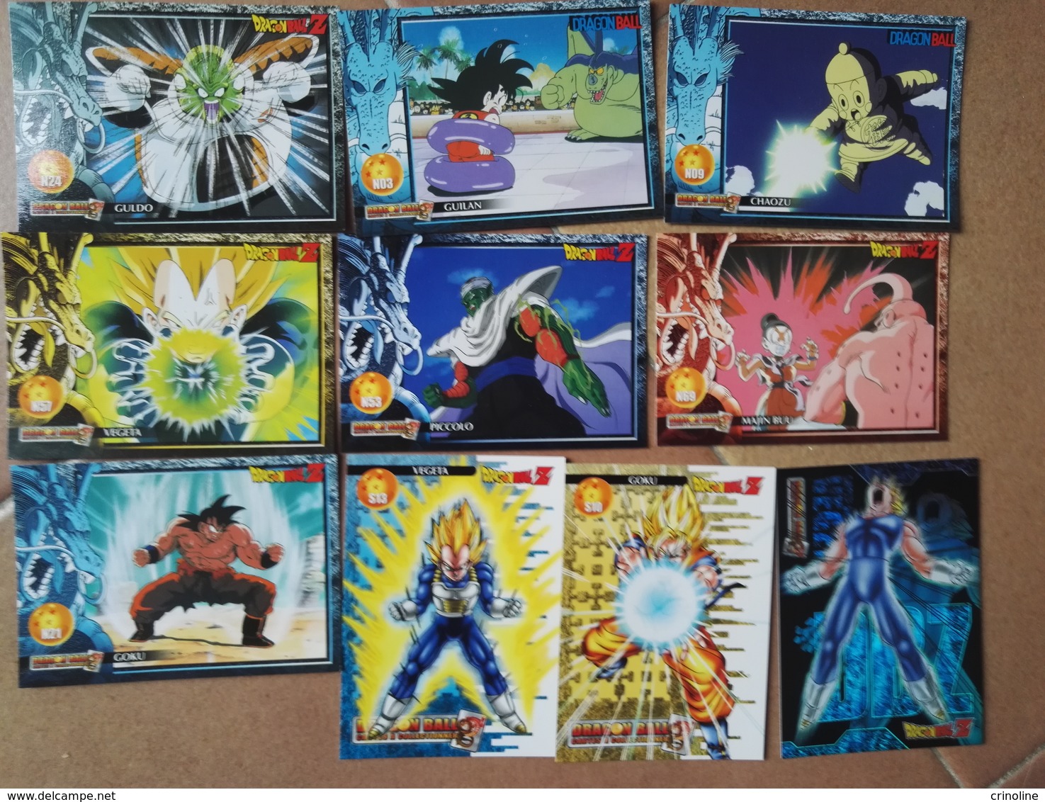 Lot 10 Cartes Neuve -Dragonball Z  - Serie 1 - Dragonball Z