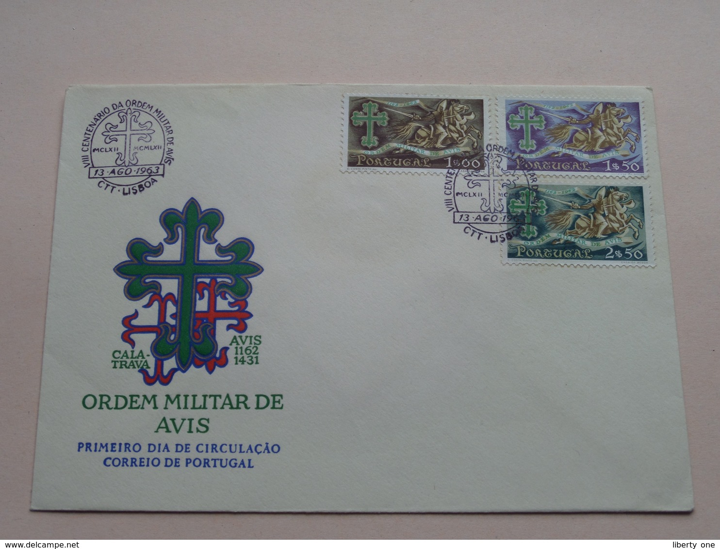 ORDEM MILITAR DE AVIS > ( Zie/voir Foto's Voor/pour Détails ) 13-AGO-1963 CTT Lisboa ! - FDC