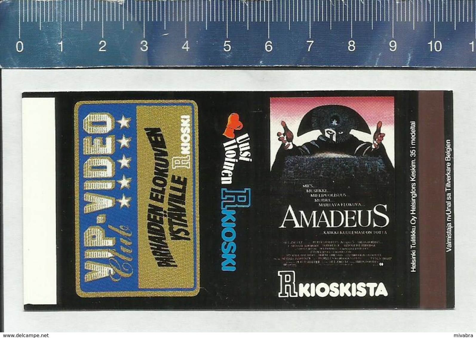 FILM AFFICHE - AMADEUS - FINNISH MATCHBOX SKILLET - Boites D'allumettes - Etiquettes