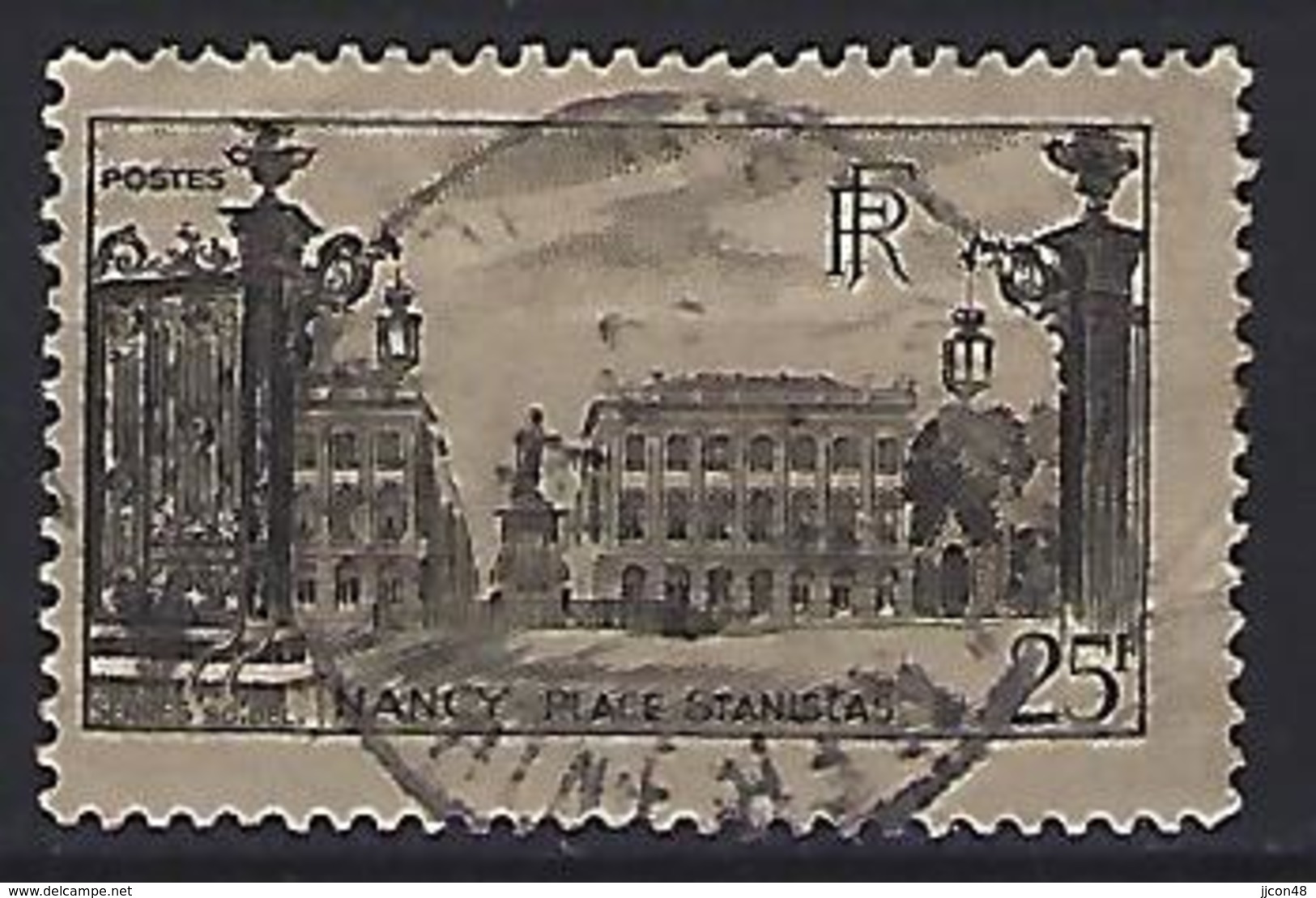 France 1947  Place Stanislas, à Nancy  (o) Yvert 778 - Used Stamps