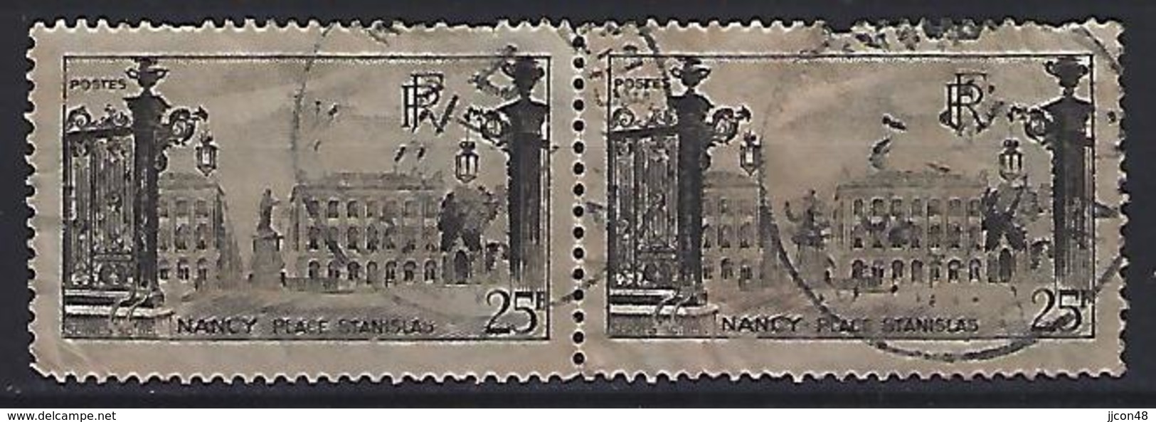 France 1947  Place Stanislas, à Nancy  (o) Yvert 778 - Used Stamps