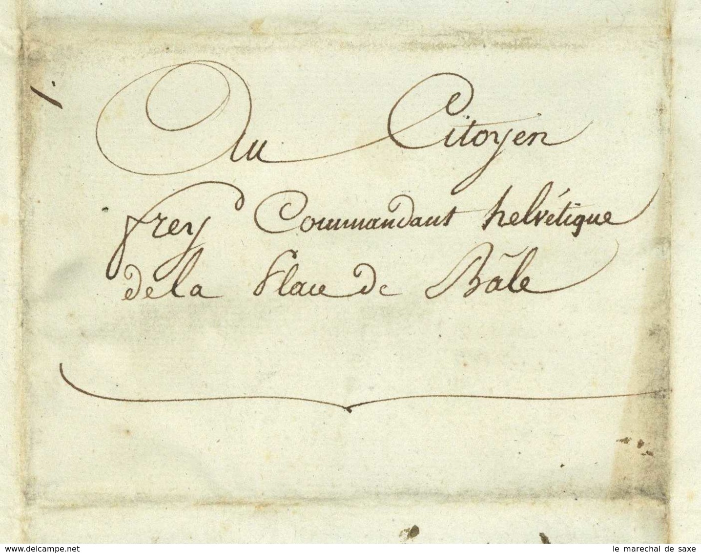 BALE Basel 1801 ARMEE FRANCAISE En SUISSE - GENERAL DUMOULIN (1749-1809) - Schweiz - Documents Historiques