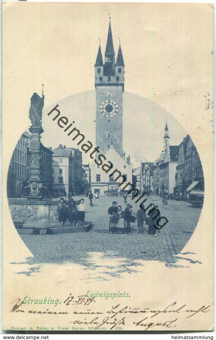 Straubing - Ludwigsplatz - Verlag Franz Hayer München - Straubing