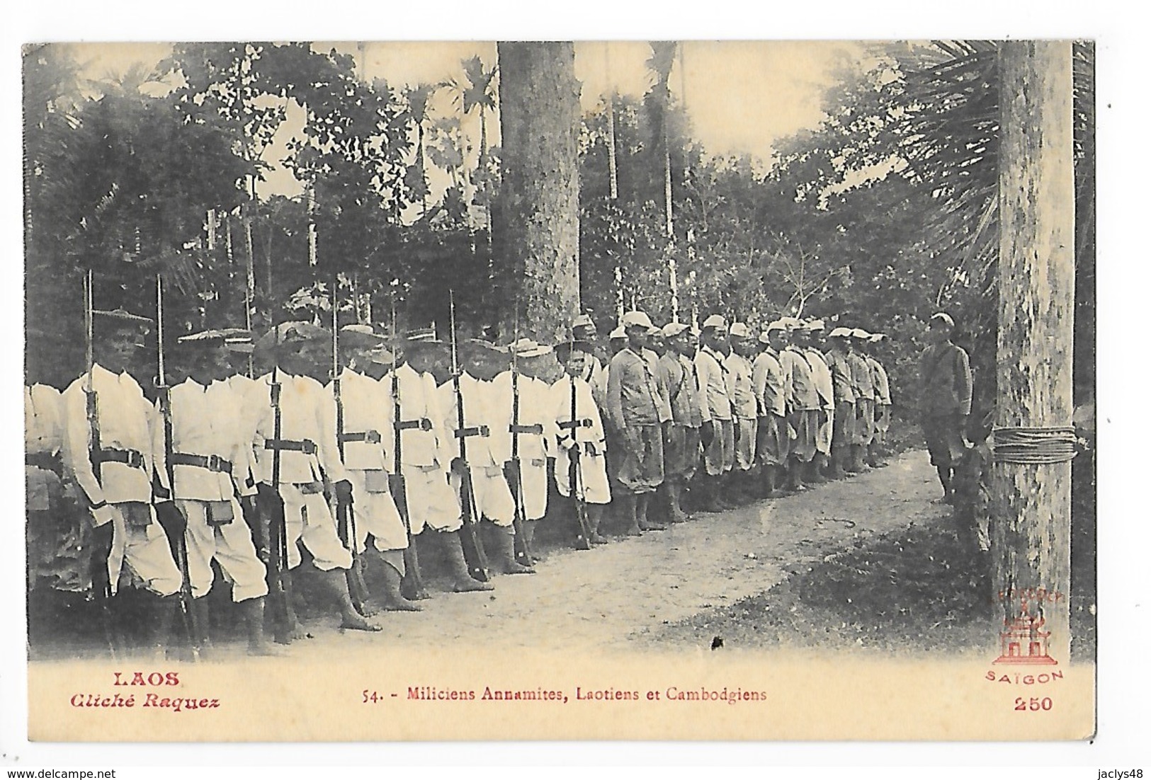 LAOS -  Miliciens Annamites, Laotiens Et Cambodgiens   -   L 1 - Laos