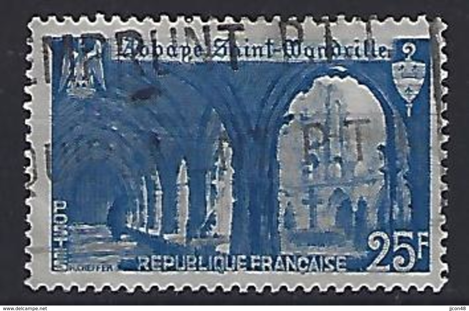 France 1949  Abbaye-de-St.Wandrille (o) Yvert 842 - Used Stamps