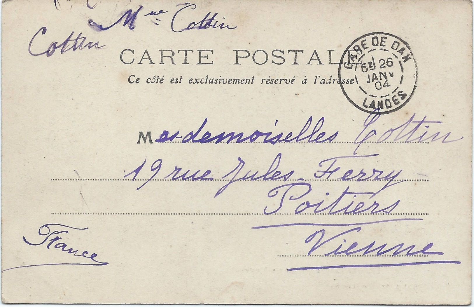 40 - Arjuzanx - Echassier Landais Gardant Ses Brebis -  Belle CPA 1900 - Other & Unclassified