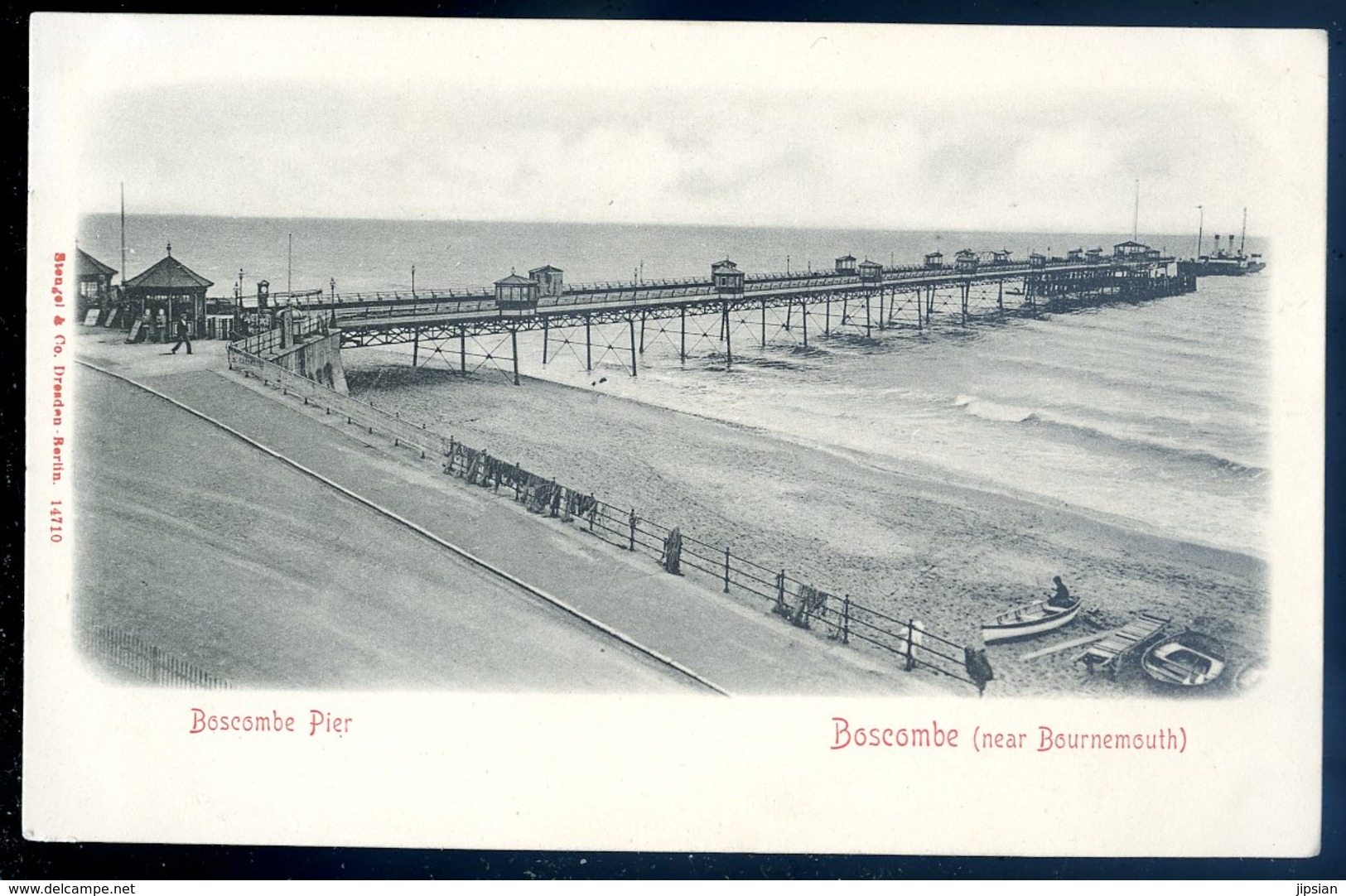 Cpa Angleterre Boscombe Pier  -- Near Bournemouth    YN6 - Bournemouth (depuis 1972)