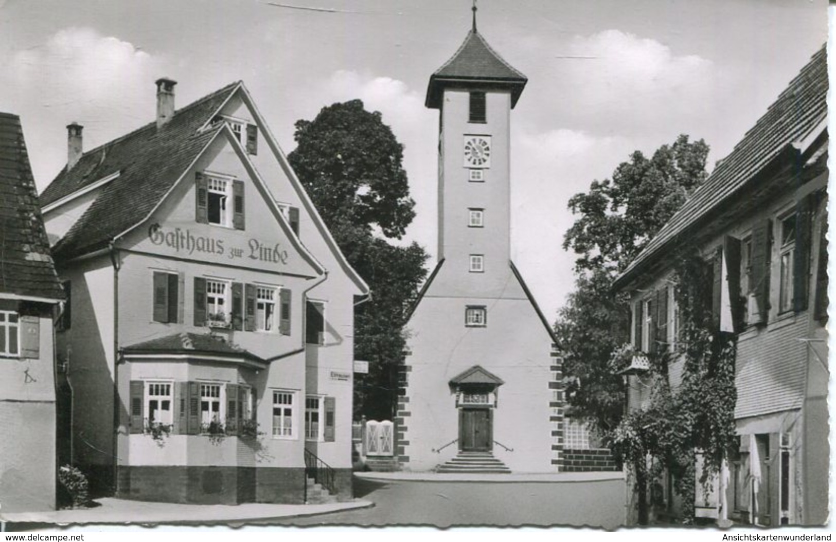 005824  Höhenluftkurort Wart - Partie Am Kirchenplatz  1961 - Altensteig