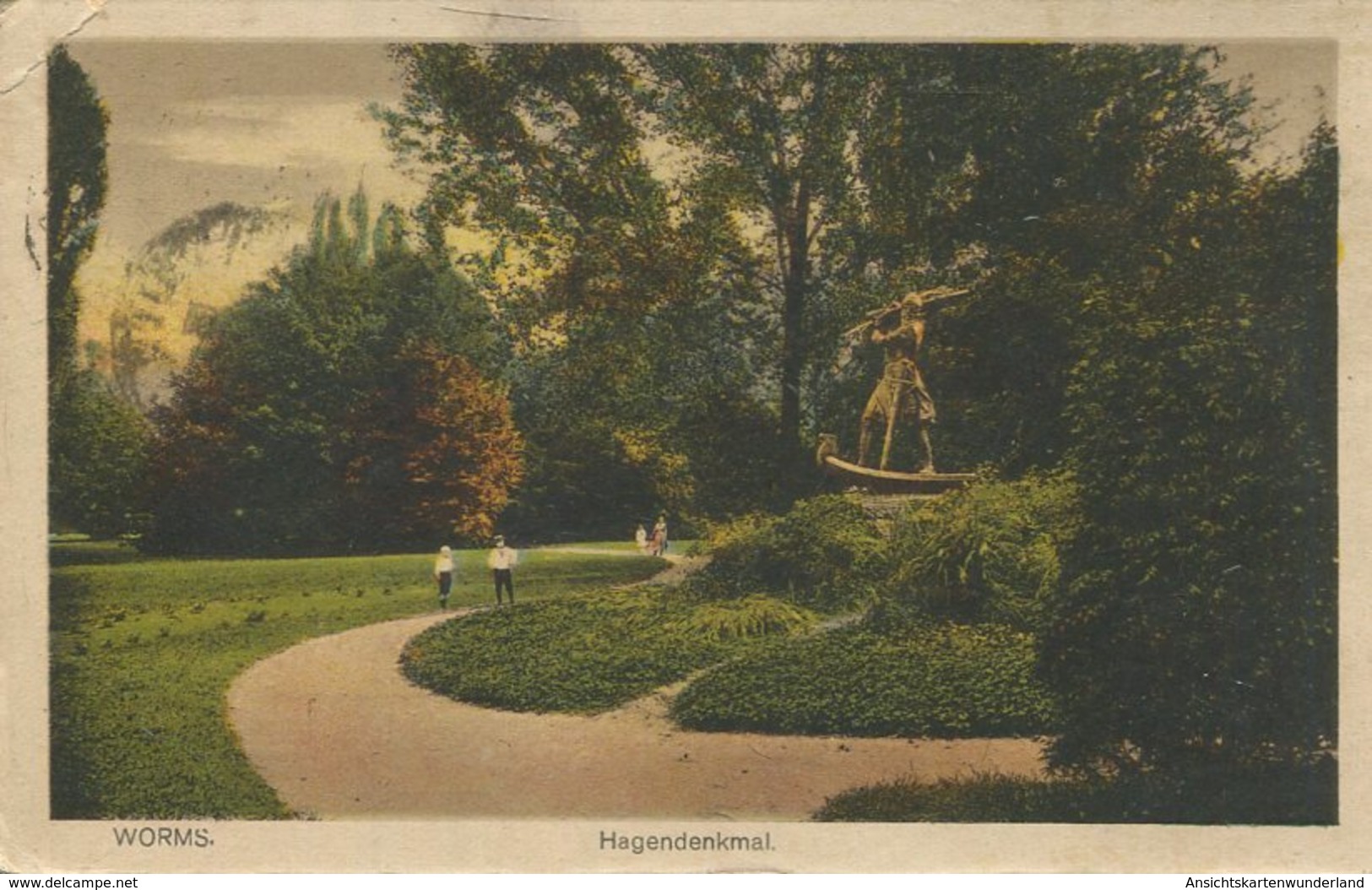 005829  Worms - Hagendenkmal  1923 - Worms