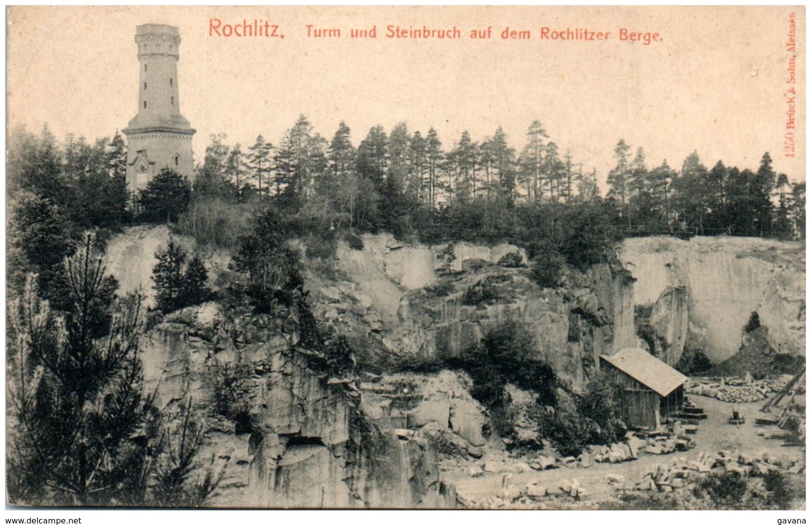 ROCHLITZ - Trum Und Steinbruch Auf Dem Rochlitzer Berge - Rochlitz