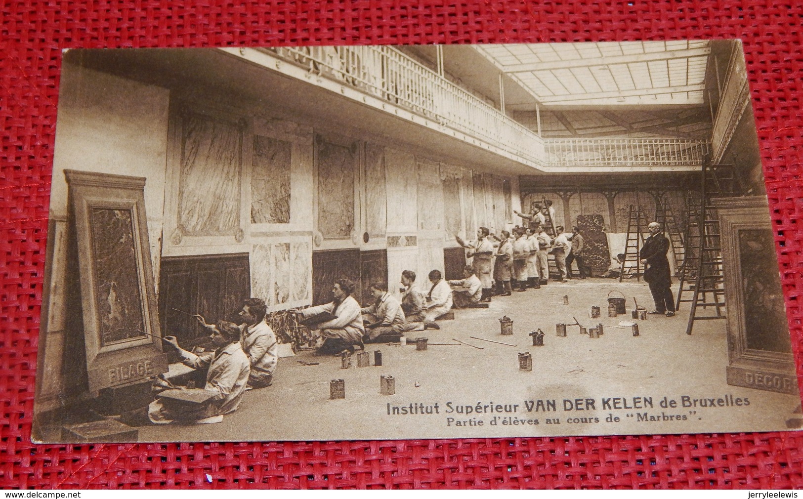 BRUXELLES -   Institut Supérieur VAN DER KELEN  - Partie D'élèves Au Cours De  " Marbres " - Enseignement, Ecoles Et Universités