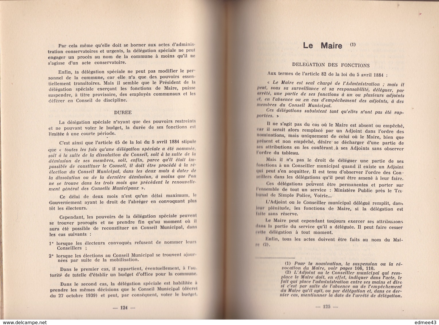 Rare ! Manuel Merlo, L'Organisation Administrative De L'Algérie…, Alger, 1951 - Histoire