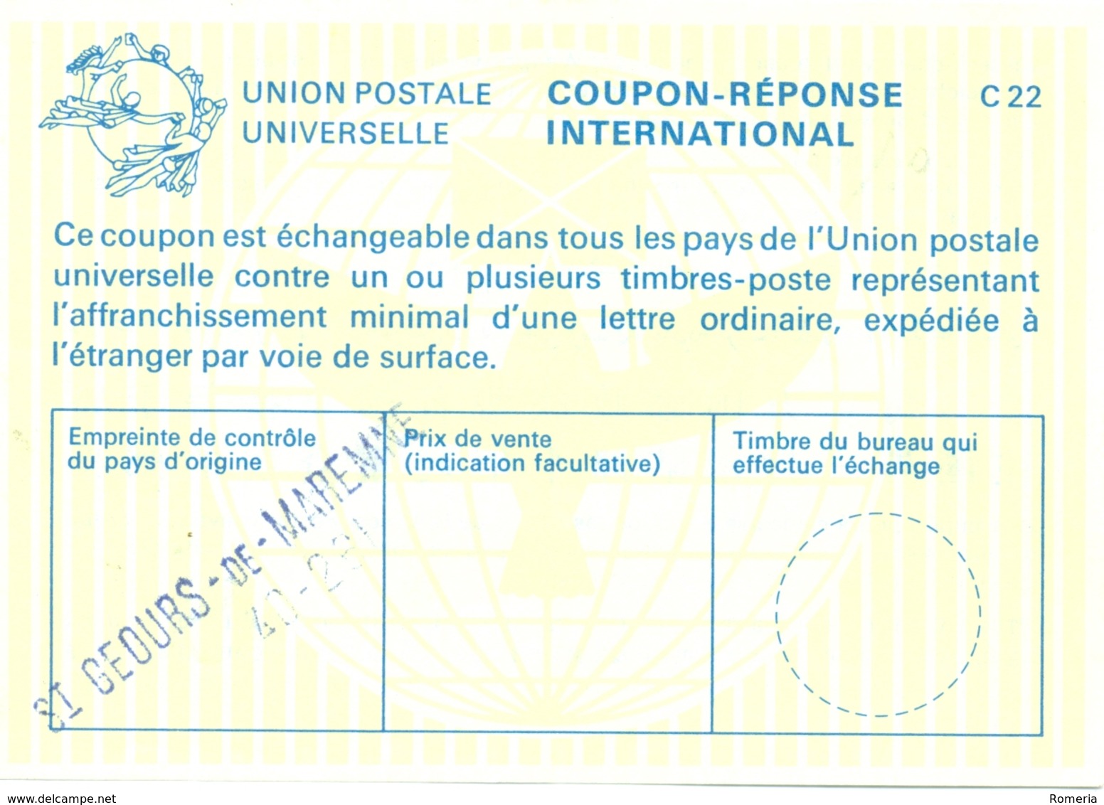 France - Coupon Réponse International - St Geours De Maremmes 40-281 - Coupons-réponse