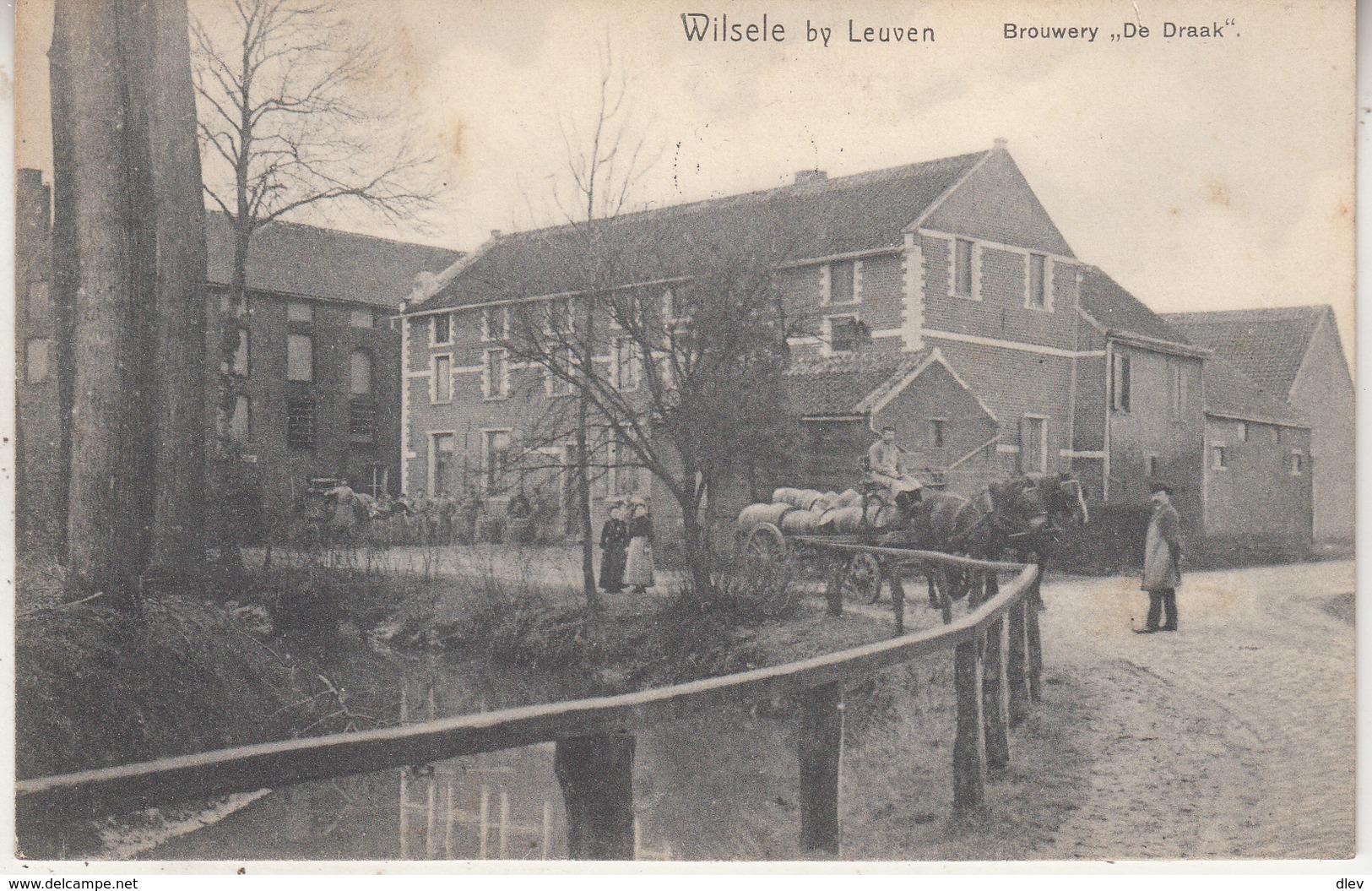 Wilsele By Leuven - Brouwery "De Draak" - Brouwerij - Brasserie - Geanimeerd - 1912 - Leuven