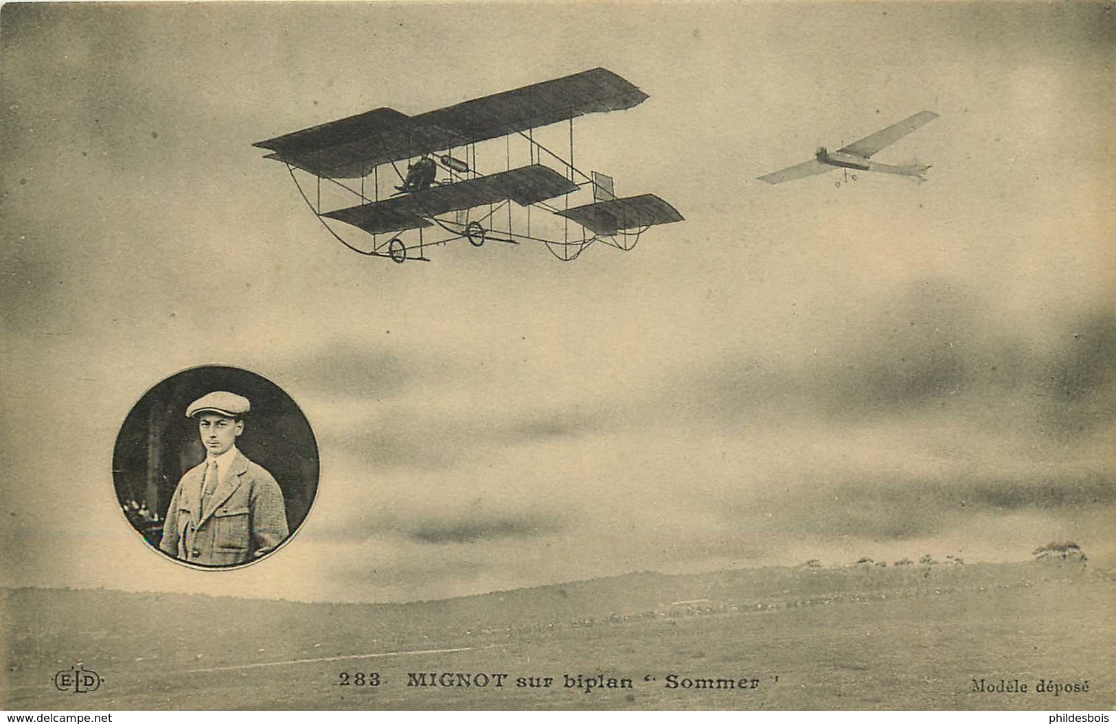 AVIONS  MIGNOT Sur BIPLAN SOMMER - ....-1914: Précurseurs