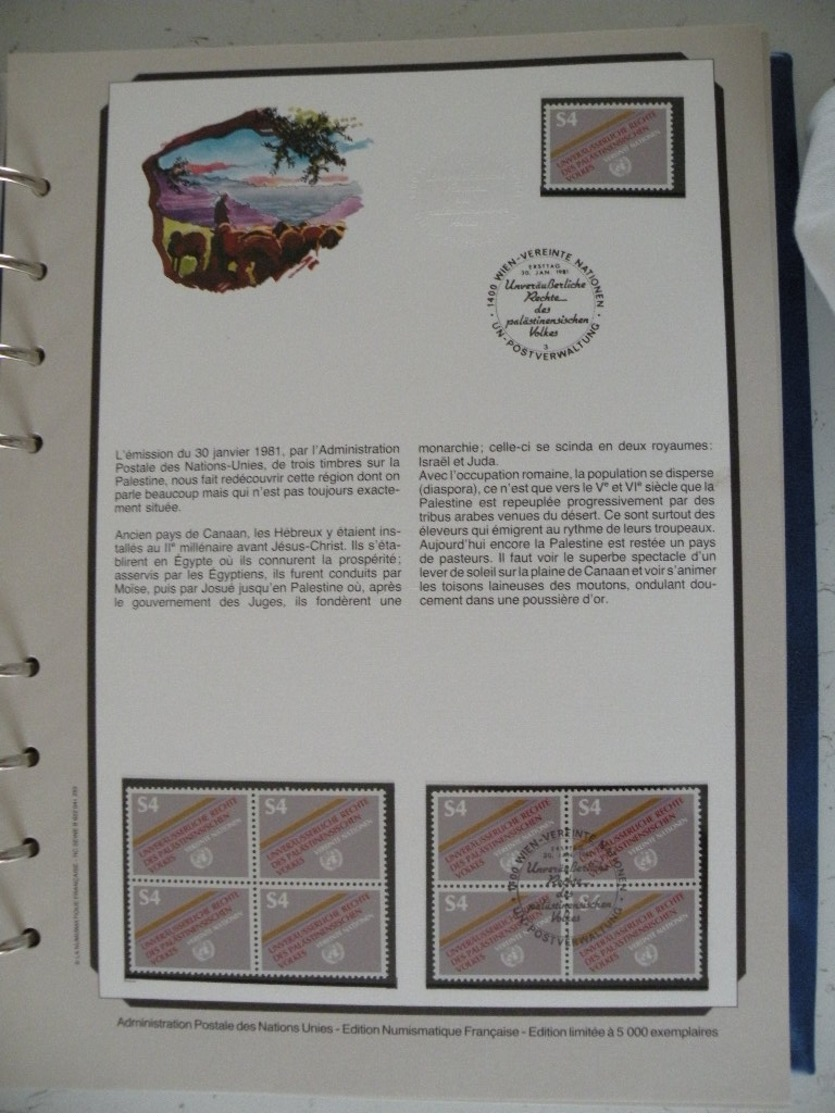 Nations Unies  New-York - Siège De L'ONU - Palestine - 30.1.1981 - FDC 1er Jour - Lettres & Documents