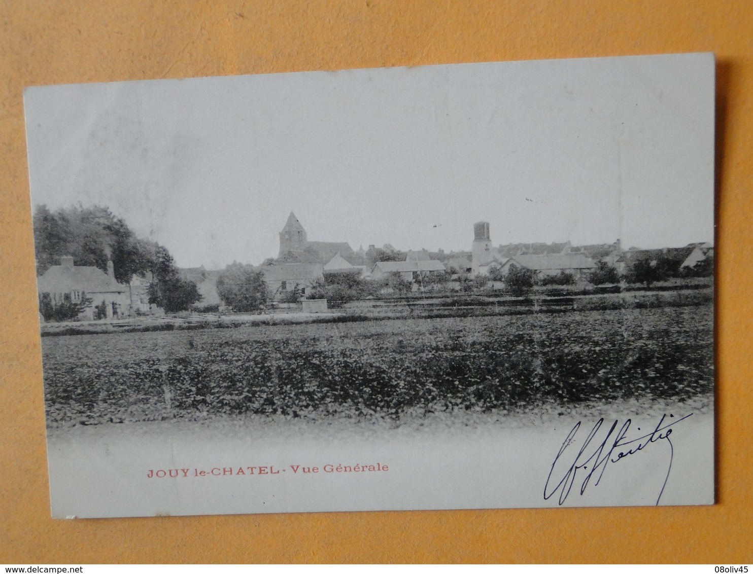 JOUY Le CHATEL  (Seine & Marne) -- Vue Générale Vers 1900 - Carte "précurseur" 1904 - Autres & Non Classés