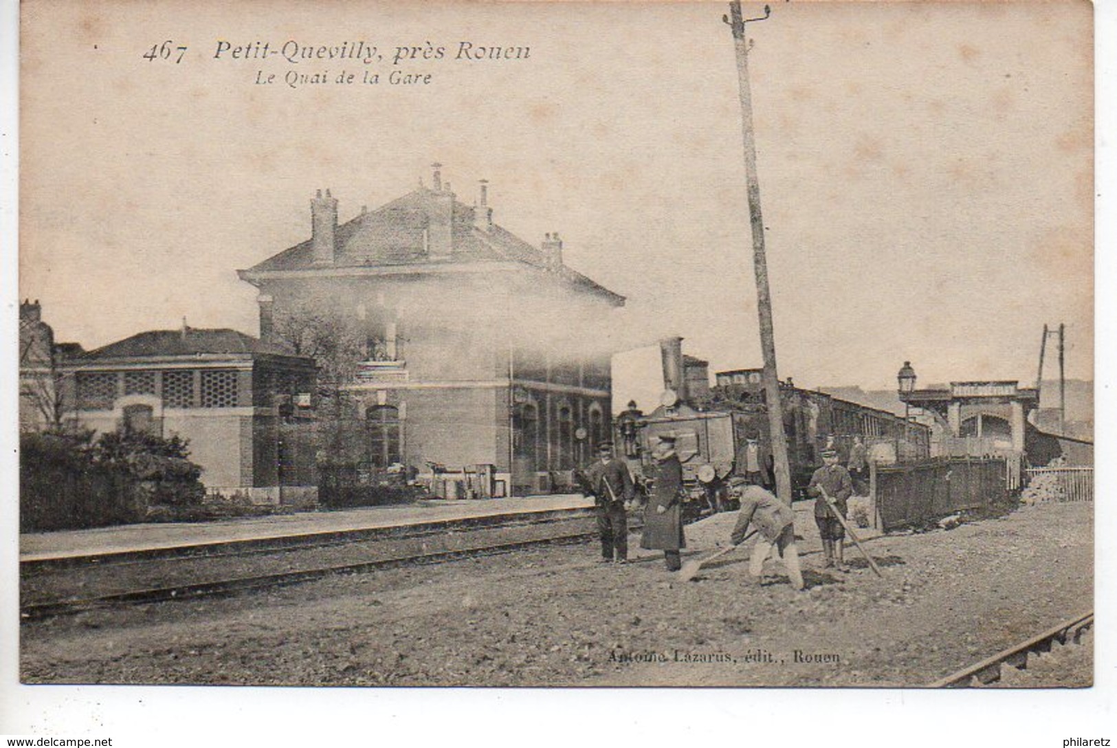 Petit Quevilly, Près De Rouen : Le Quai De La Gare (vue Intérieure) - Le Petit-quevilly