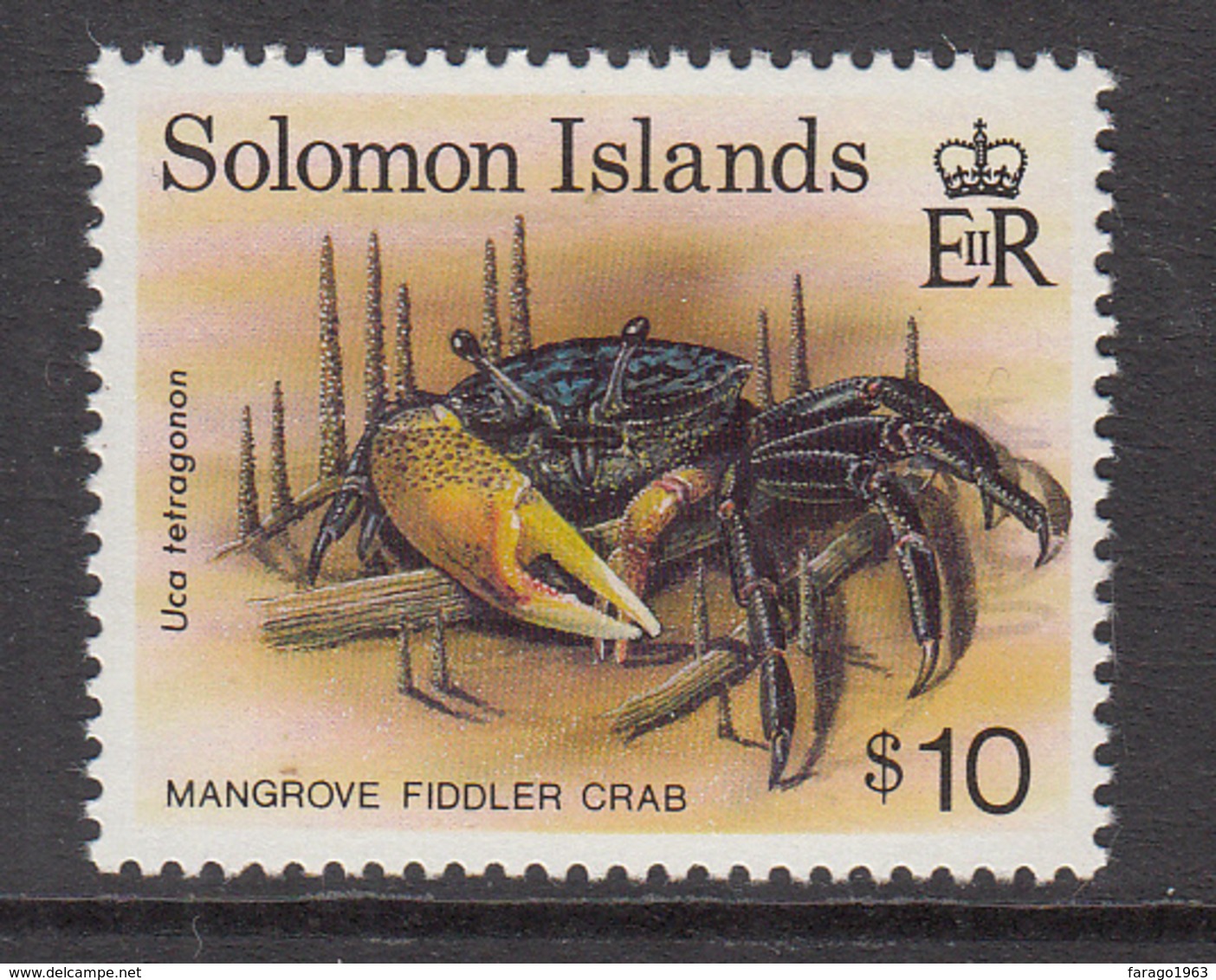 1993 Solomon Islands  Mangrove Fiddler Crab MNH - Solomon Islands (1978-...)