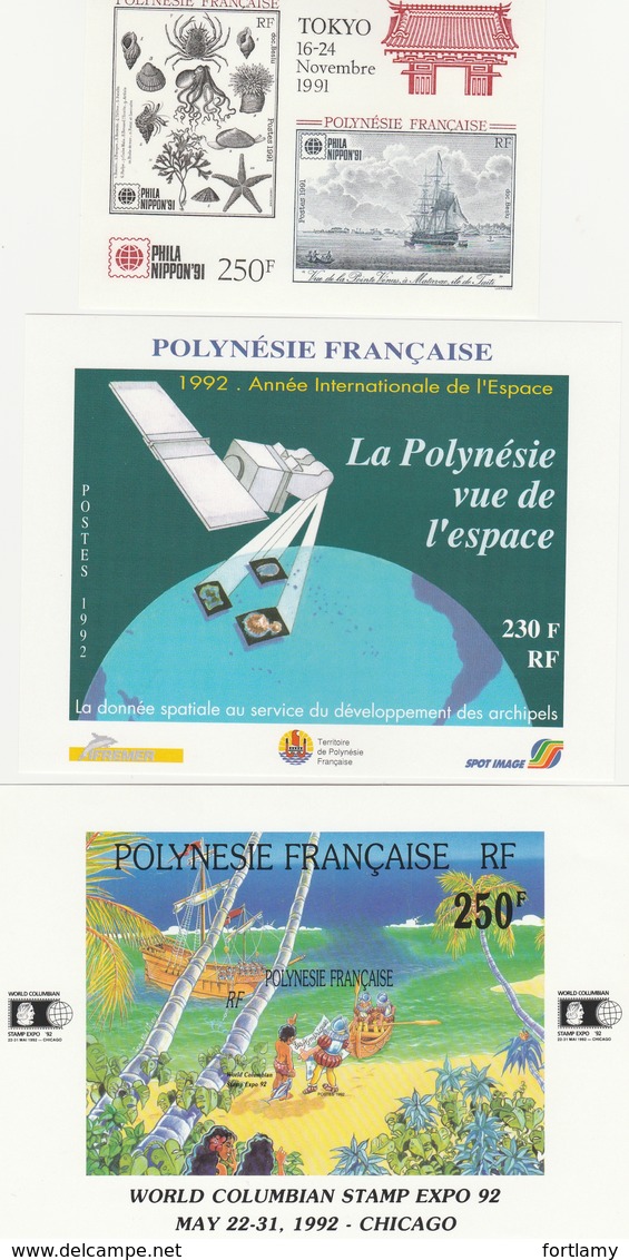 LOTS AAA POLYNESIE FRANCAISE  BLOCS N° 7-8-9-10-11-12-13-14-15-16-17-18-19-20 **