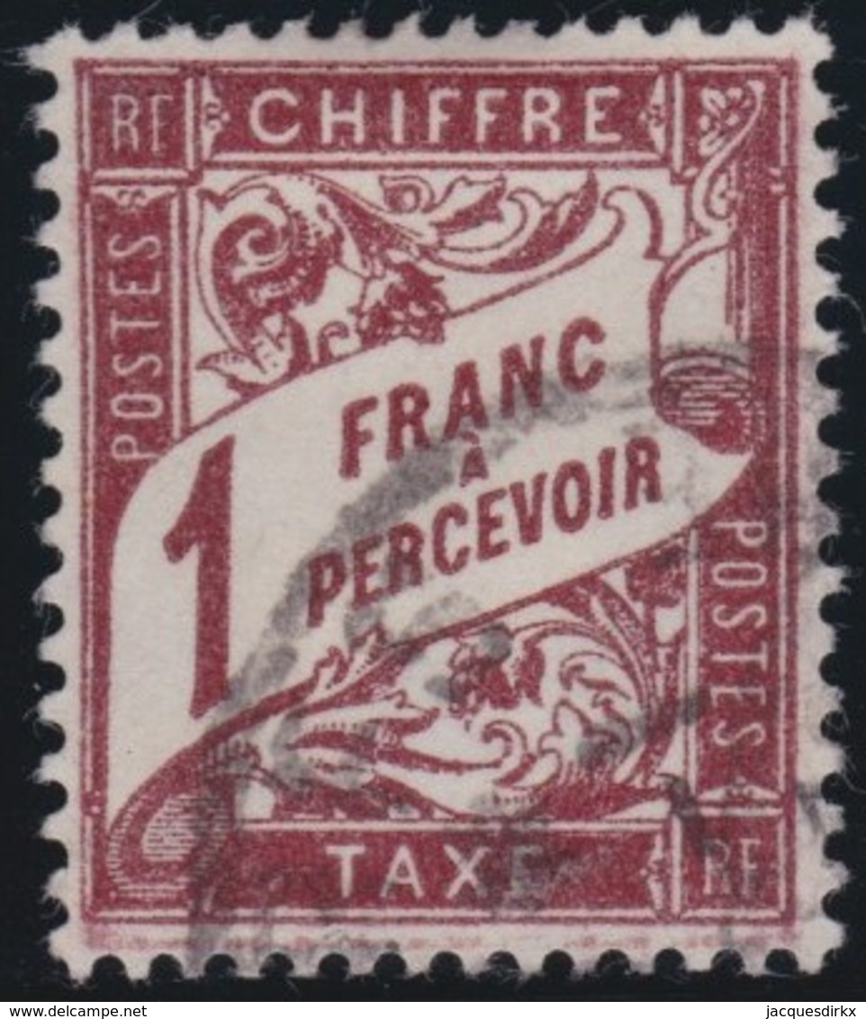 France  .      Yvert    .      Taxe   25  ( 2 Scans )        .     O         .         Oblitéré - 1859-1959 Used