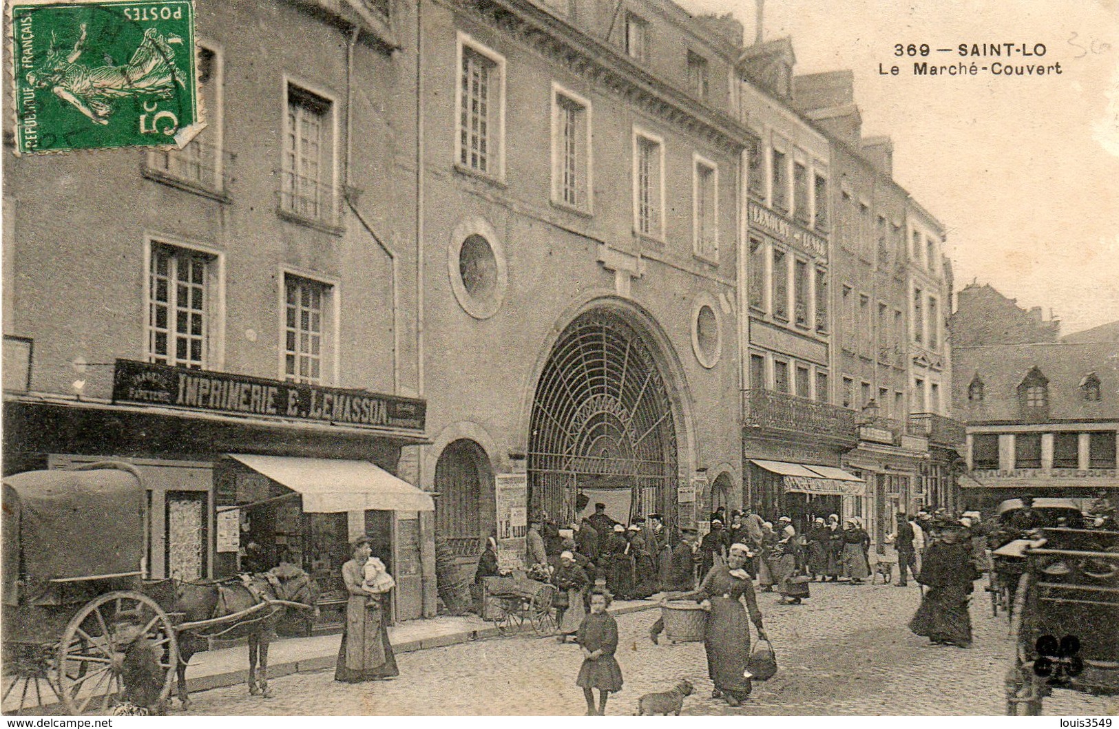 Saint - Lo -    Le  Marché - Couvert. - Saint Lo