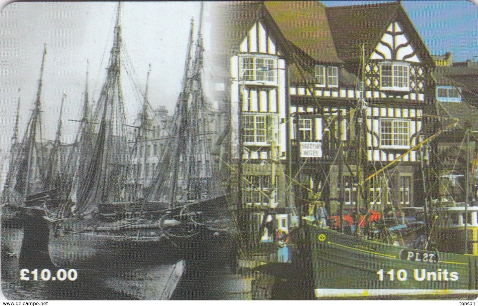 Isle Of Man, MAN 142, North Quay - Douglas - Old And New, 2 Scans. - Isla De Man