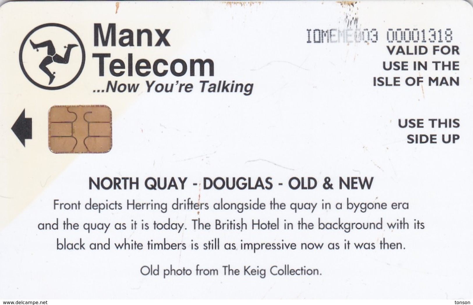 Isle Of Man, MAN 142, North Quay - Douglas - Old And New, 2 Scans. - Man (Eiland)