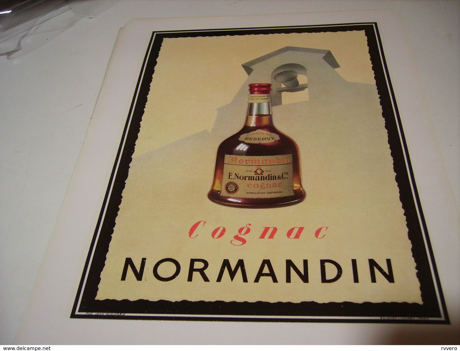 ANCIENNE PUBLICITE  COGNAC NORMANDIN 1950 - Publicités