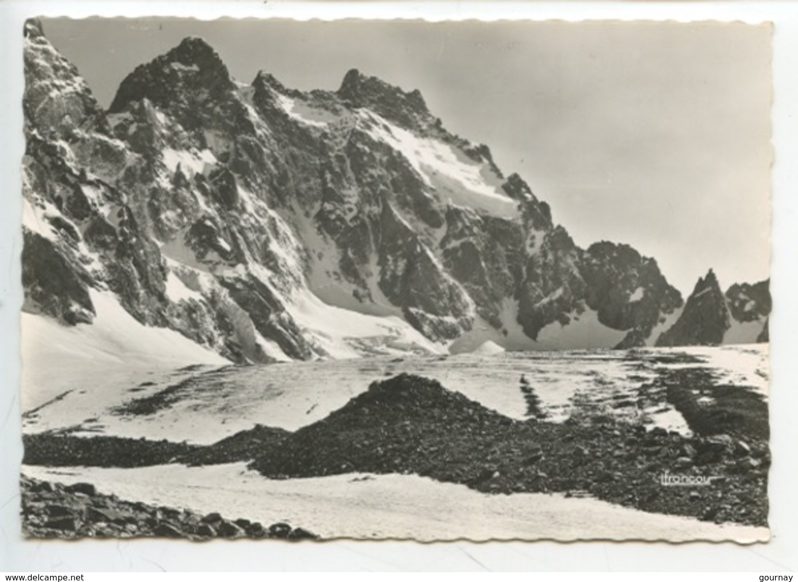 L'Ailefroide Et Le Col De La Temple Vus Du Glacier Noir (n°311 Francou) - Autres & Non Classés