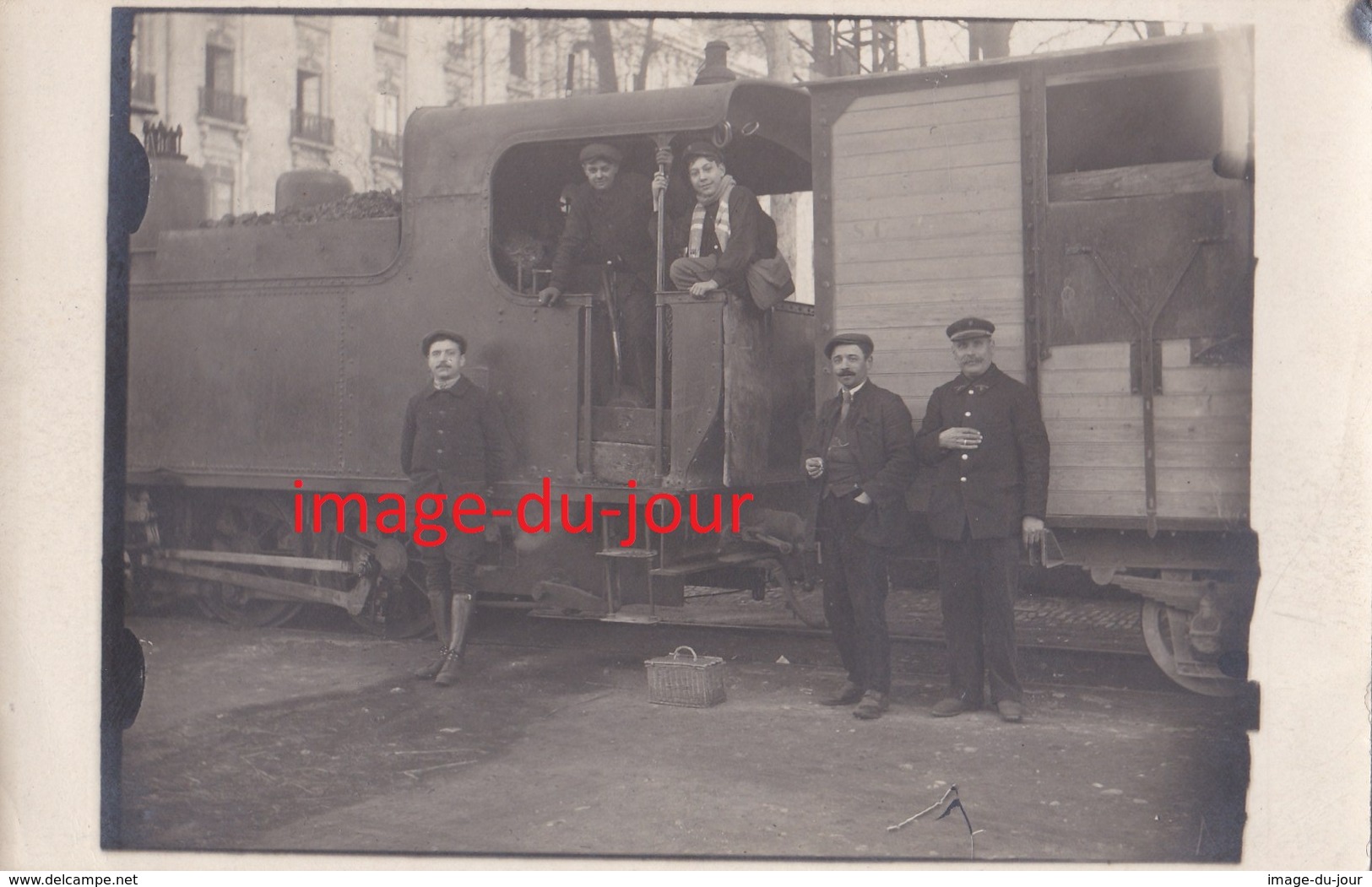 Carte Photo  Tramways De L' Aude  Carcassonne Conques Lastours ( Tramway Train Chemin De Fer ) - Carcassonne