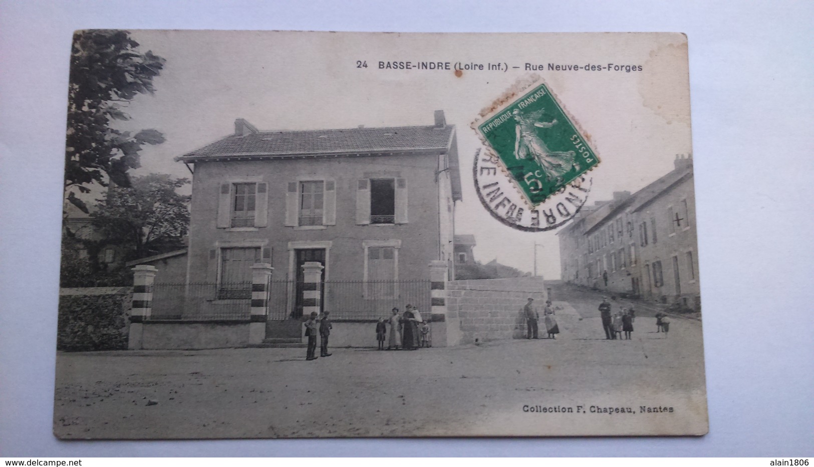 Carte Postale (J3 ) Ancienne Basse Indre , Rue Neuve Des Forges - Basse-Indre