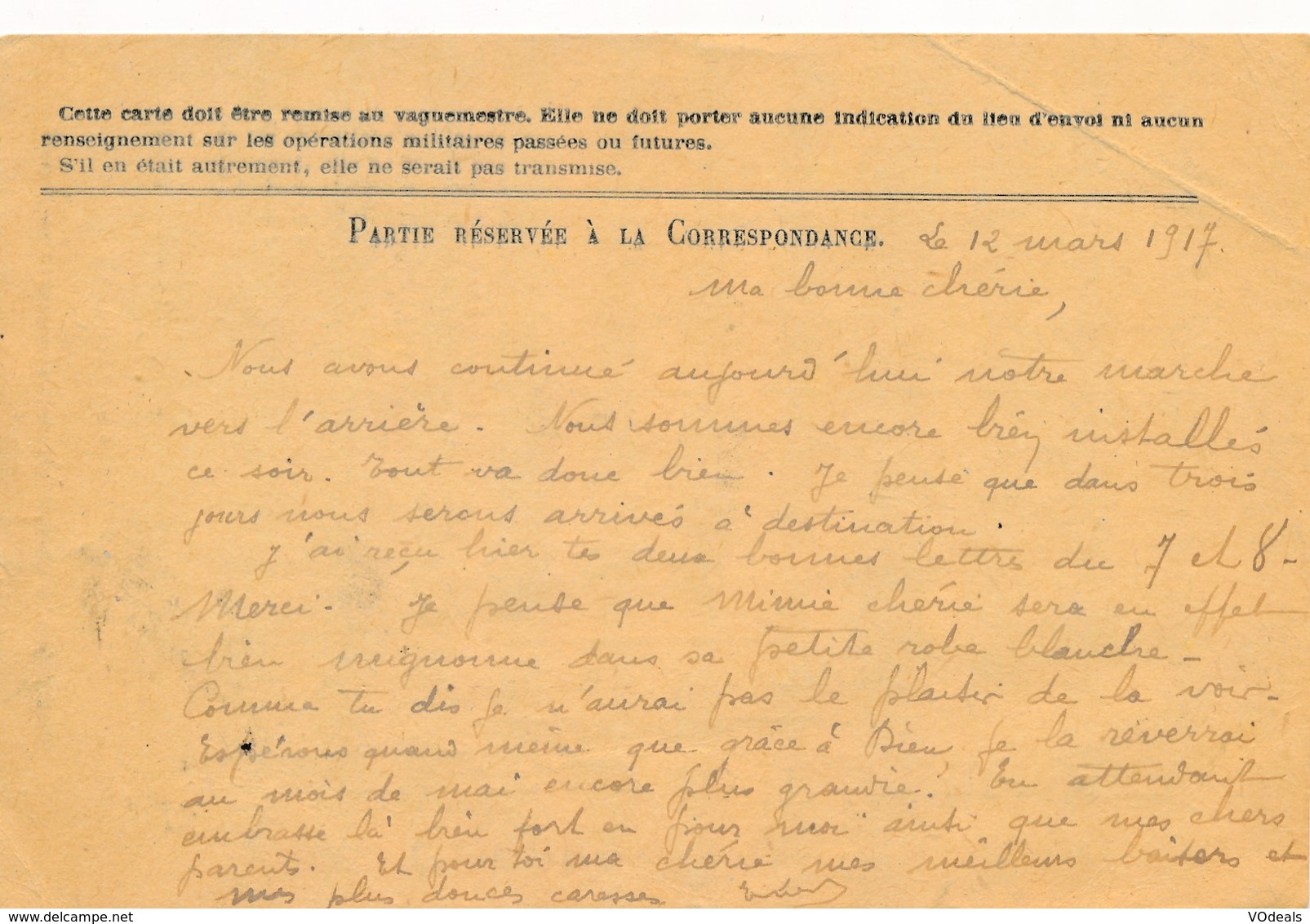 CPA - Themes - Militaria - France -  Correspondance Des Armée De La République - 1917 - Autres & Non Classés