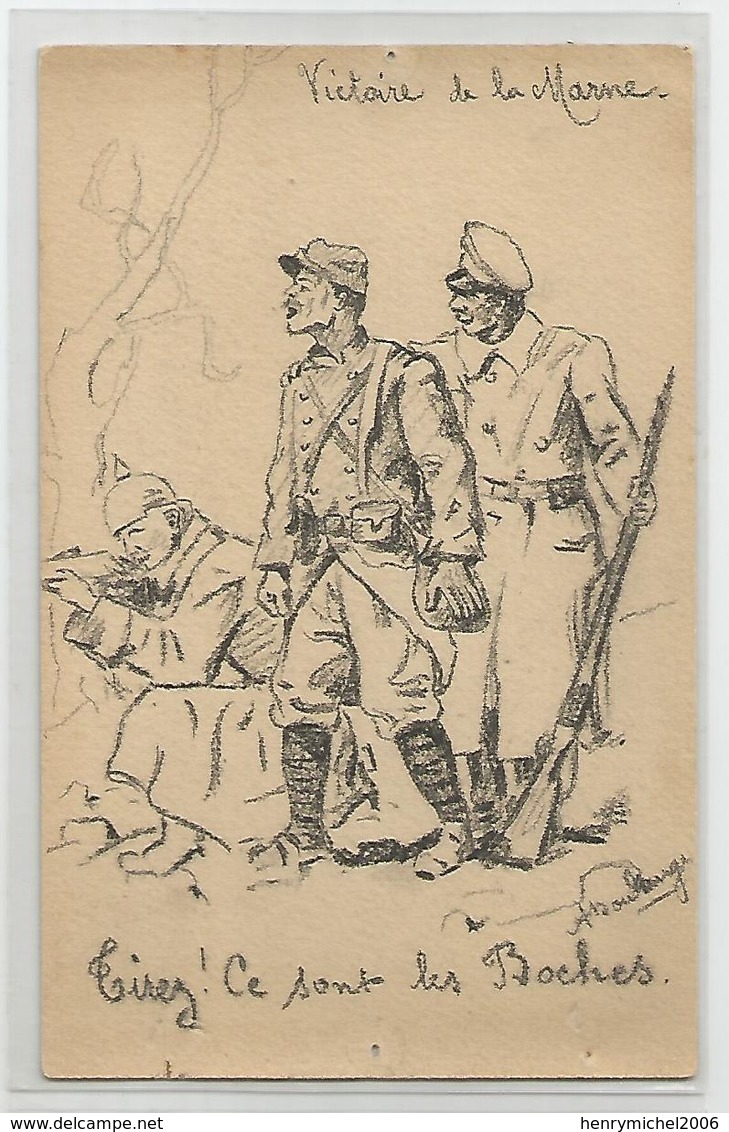 Militaria - Tirez ! Ce Sont Les Boches   Guerre 1915 La Marne Illustrée Par Boulanger , Rare - Autres & Non Classés